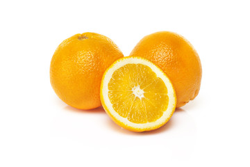 Oranges isolated on white