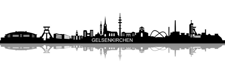 Skyline Gelsenkirchen - obrazy, fototapety, plakaty