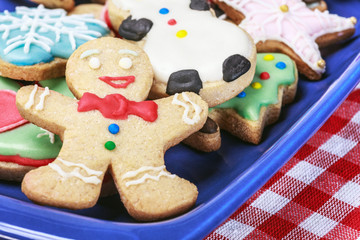 Christmas gingerbread cookies homemade