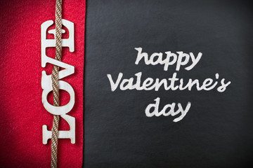 Love letters cut out of plywood