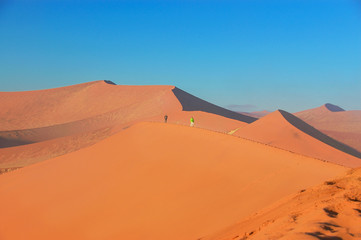 Fototapeta na wymiar Dunes of Namib desert, Namibia, South Africa