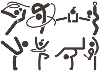 Gymnastics Rhythmic icons