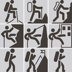 mountaineering icons