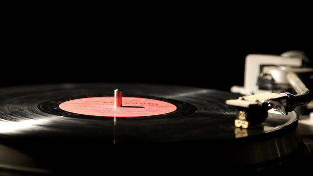 gramophone record , close-up