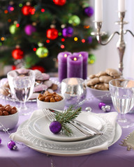 Christmas table decoration