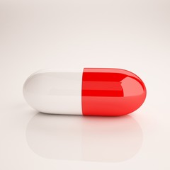 Medical pill 3d illustration