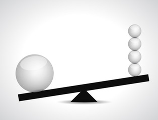 sphere balance illustration design