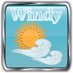 Day weather icon with text windy