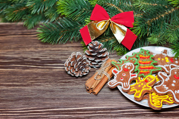 Christmas and New Year cookie man