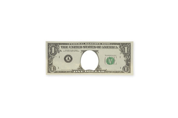One Dollar Note template