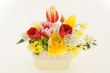 チューリップのアレンジメント