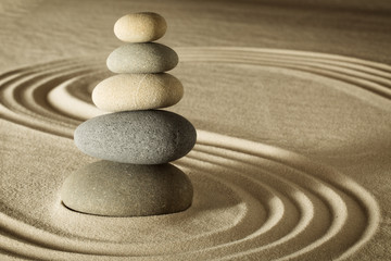 Fototapeta na wymiar balance and harmony in zen