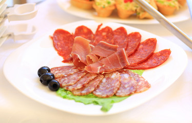 catering table set service with silverware