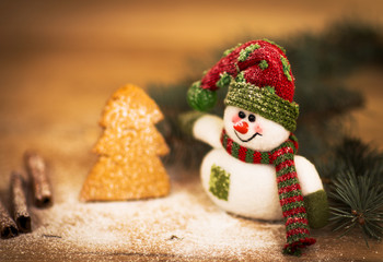 Christmas background with Christmas tree