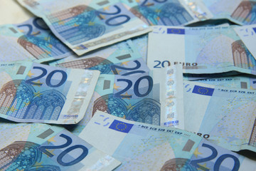 Twenty euro notes