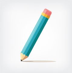 Pencil. Vector flat illustration