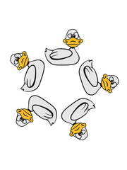 Ente doof kreis ring