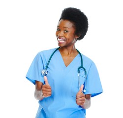 African doctor woman.