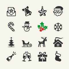 Christmas Icons collection. Vector