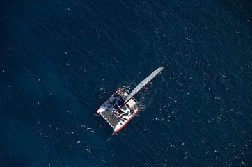 Fototapeta premium Aerial Catamaran
