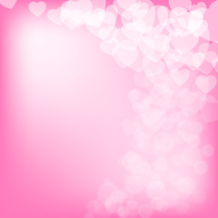 Valentine's day background with hearts