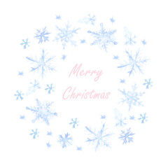 Christmas snowflakes background
