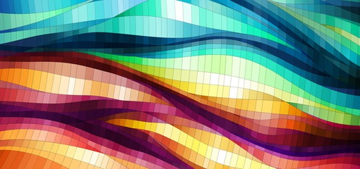 Colorful wavy background