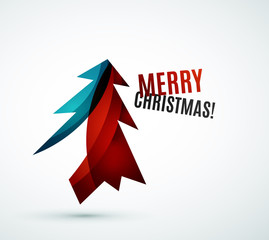 Christmas tree modern geometric design