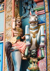 Colorful statue in Colombo