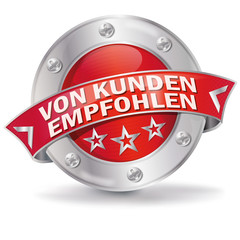 Button von Kunden empfohlen
