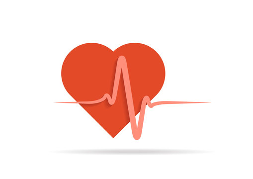 seamless EKG graph ,Heart beat rate icon