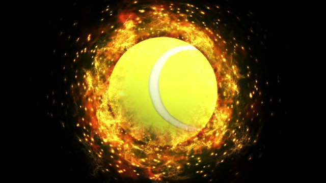 Fiery Basket Ball Background