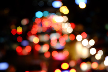 bokeh background on the street
