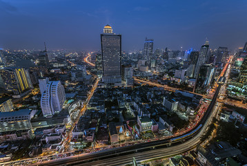 Fototapeta na wymiar Sathorn district Bangkok