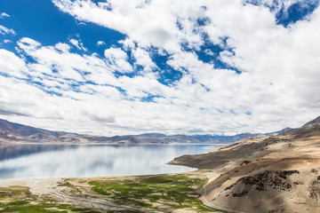 Overlooking Tso Moriri (Moriri lake) in Ladakh, India