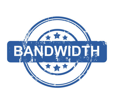 Bandwidth business concept stamp
