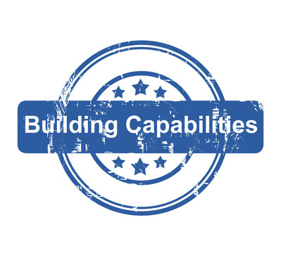 Building Capabilities business concept stamp