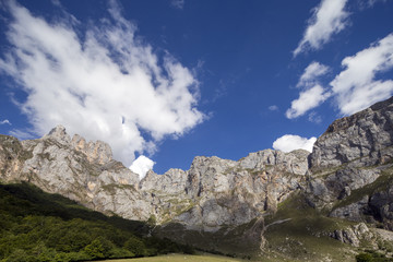 mountains in the picos de europa, spain
