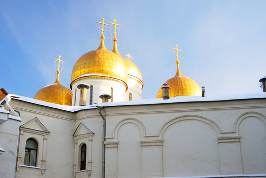 Assumption church in winter. Moscow Kremlin.