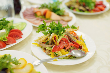 Colorful Meat Salad