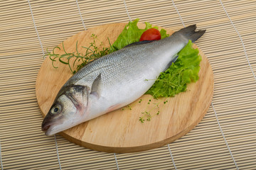 Raw seabass