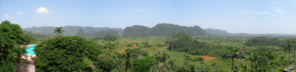 Fototapeta na wymiar Vinales Valley Cuba Panorama