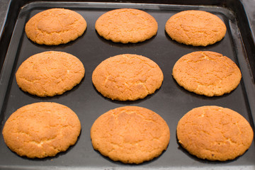  Fresh cookies in the oven