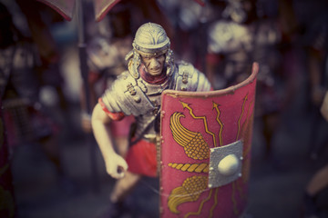 Miniature of roman empire soldiers