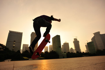 skateboarding on sunrise city 