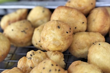 Deep-fried dough stick in market