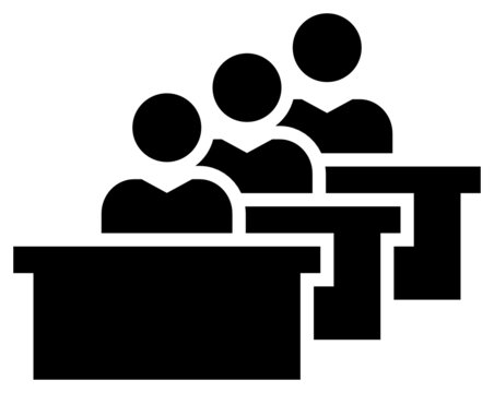 Students in classroom icon