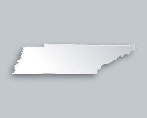 Karte von Tennessee