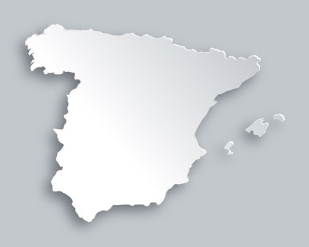 Karte von Spanien