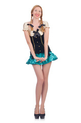 Woman in fashion clothing concept